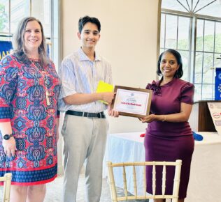 With Honorable Judge Tyra McCollum & President of Exchange Club