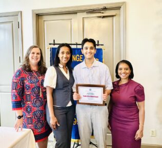 Honorable Judge Tyra McCollum, Exchange Club President & my school counselor